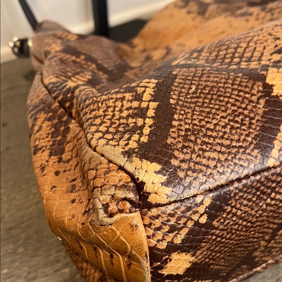 COACH LIMITED EDITION PHOEBE PYTHON LEATHER SHOULDER/TOTE - Picture 7 of 15